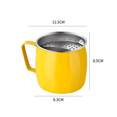 Color personalizado 20oz teteras de acero inoxidable para fiestas Reutilizables filtro de media luna tazas de frutas