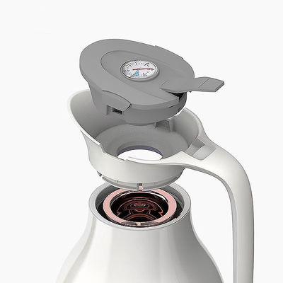 Display de temperatura Vidrio de peso ligero Jar de leche con gran capacidad y diseño moderno