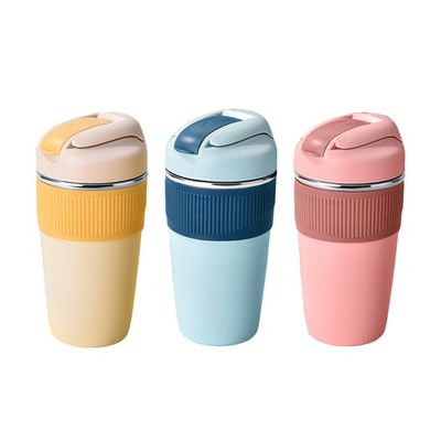 316 de acero inoxidable Taza de viaje dulce Cafetería aislada Tumbler Taza térmica al vacío con paja