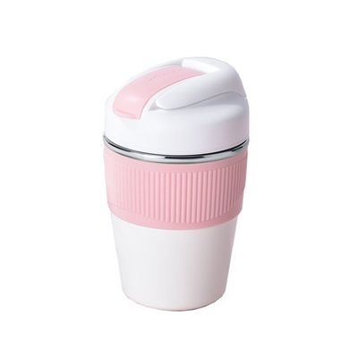 350 ml 480 ml Taza de viaje de doble pared dulce de café aislada con tapa de vacío con paja