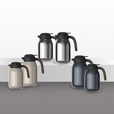 2000ml Capacidad de acero inoxidable manguera de aislamiento jarra de té cafetera de café caldera de agua caliente botellas de vacío