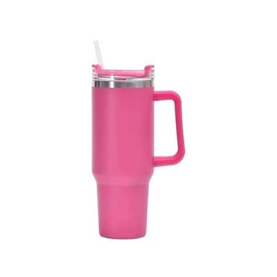 Acero inoxidable 20oz Tumbler aislado Taza de café de viaje con paja y logotipo personalizado