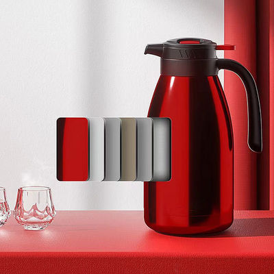 Caldera eléctrica de vacío olla de café de acero inoxidable de 2.0L doble capa logotipo personalizado