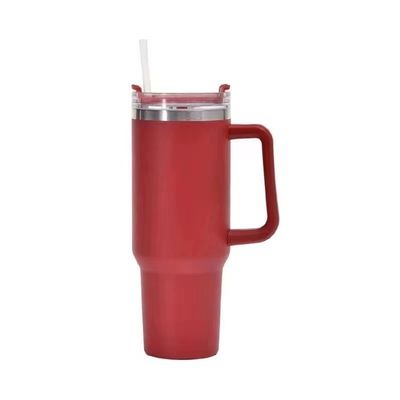 40 oz de doble pared de acero inoxidable de vacío aislado de viaje tumbler con manguera MUGS