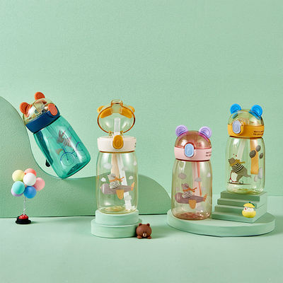 Viajes Actividad al aire libre Niños Taza de plástico Creativo lindo 500ml 650ml Botella de agua