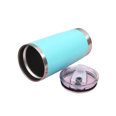Colorido personalizado de 20 oz de doble pared de acero inoxidable de vacío aislado de vidrio a prueba de fugas con tapa