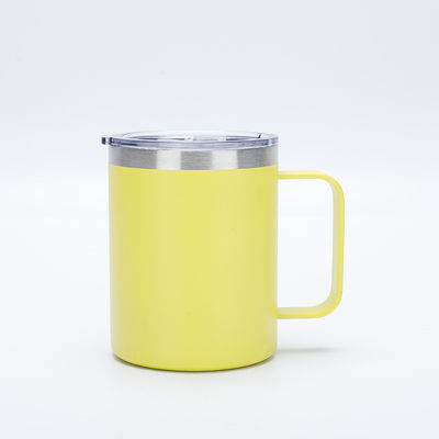 304 de acero inoxidable 12OZ de oficina aislada taza de café cerveza con mango aspirador tumbler