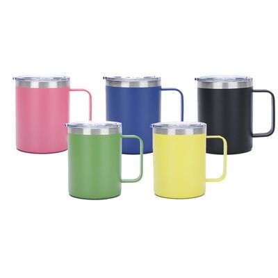 304 de acero inoxidable 12OZ de oficina aislada taza de café cerveza con mango aspirador tumbler