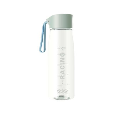 Fácil de llevar 500ml 650ml Botella de agua de plástico Logotipo personalizado Colorido con cuerda