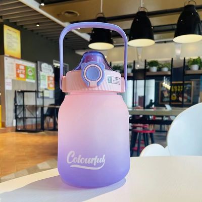 Botella de bebidas creativas congeladas personalizadas a prueba de fugas de 1100 ml/1300 ml para deportes al aire libre / camping