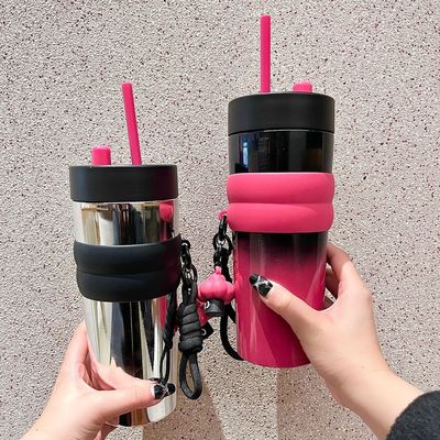 Botella de bebida de hielo de acero inoxidable con gran capacidad y diseño de vacío aislado 24 oz