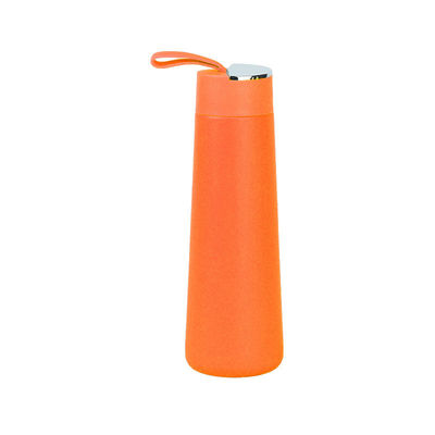Color personalizado 304 Acero inoxidable Vacuo Deportivo Portátil 350ml Botella de agua con mango