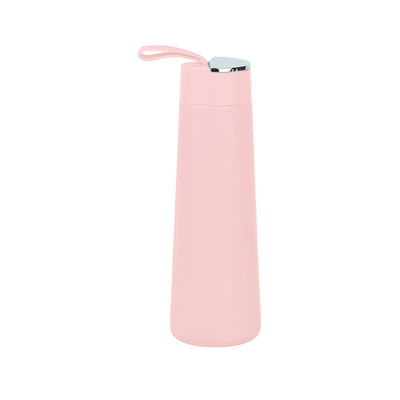 Color personalizado 304 Acero inoxidable Vacuo Deportivo Portátil 350ml Botella de agua con mango