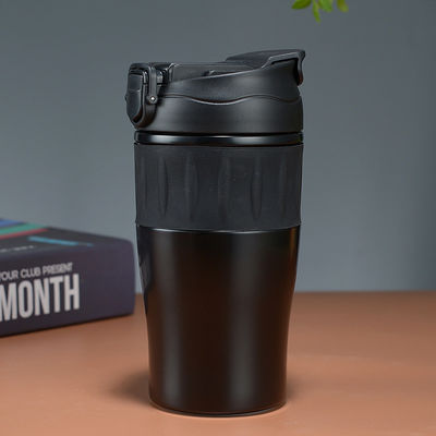 500ml de acero inoxidable doble de pared portátil tumbler con tapa de paja para el exterior de color personalizado