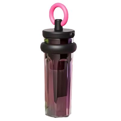 Moda 700ml Taza de viaje a prueba de fugas de gran capacidad con botella de plástico sostenible de paja