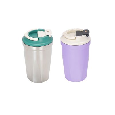 Color personalizado 420ml Taza térmica de doble pared para viajes al aire libre y bebedores de café