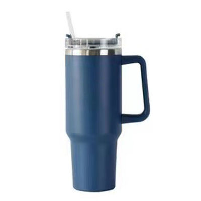 304 Taza de acero inoxidable con vacío aislado 40 Oz Tumbler con mango y paja con 1