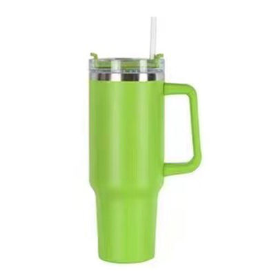 OEM 40 OZ Tumbler con mango de acero inoxidable 18/8 de vacío de viaje taza de café y paja