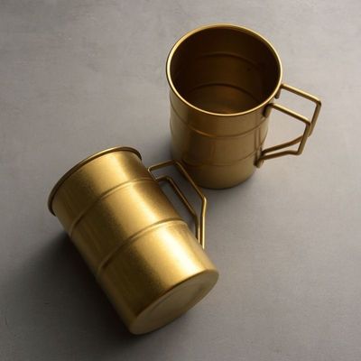 Vintage 380ml Taza de café portátil botella de agua de acero inoxidable 304 para viajar