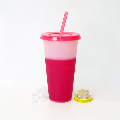 Regreso a la escuela 16 oz/24 oz de plástico libre de BPA taza de café botella de agua fría con tapa y paja