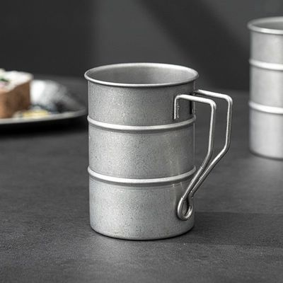 Vintage 380ml Taza de café portátil botella de agua de acero inoxidable 304 para viajar