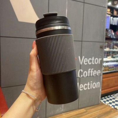 450ml Capacidad Taza de café de acero inoxidable de viaje portátil térmica tumbler de prueba de fugas taza