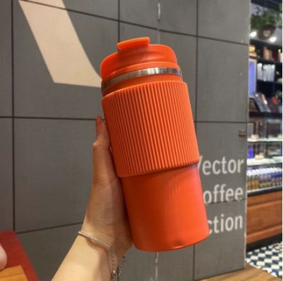 450ml Capacidad Taza de café de acero inoxidable de viaje portátil térmica tumbler de prueba de fugas taza
