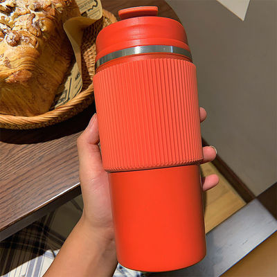 Portátil a prueba de fugas 450ml cafetera de café logotipo personalizado de acero inoxidable al vacío