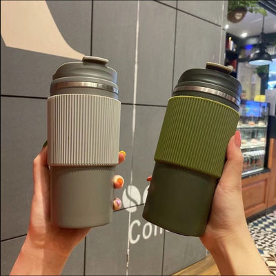 450ML Capacidad Logotipo personalizado Taza de café de acero inoxidable Termos de vacío exterior