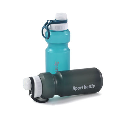 Botella de agua de plástico transparente de 500 ml impermeable con logotipo personalizado y material libre de BPA