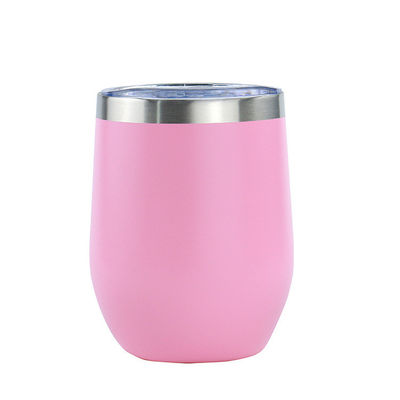 Logotipo personalizado Vacuo de doble pared aislado 12OZ de acero inoxidable con tapa