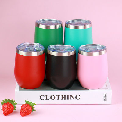 12 oz Tazas de café aisladas personalizadas Termos con revestimiento de acero inoxidable de doble pared