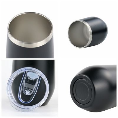 12 oz Tazas de café aisladas personalizadas Termos con revestimiento de acero inoxidable de doble pared