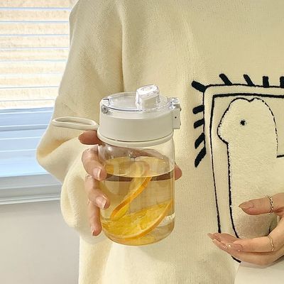 Alto nivel de apariencia de plástico niños portátil estudiante resistente a las gotas escuela especial Handy Cup Deportes botella de agua de plástico
