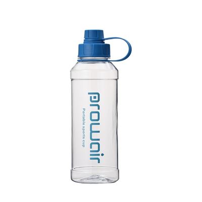 Bebida directa Botella de agua de plástico transparente libre de BPA de 1000 ml con logotipo personalizado