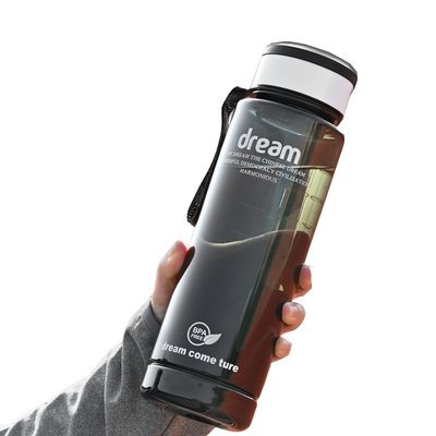 Logotipo personalizado 1L Marcador de tiempo Eco amigable Bpa libre Gimnasio deportivo Botella de agua de plástico PET