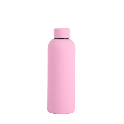 Diseño minimalista 750ml/1000ml Botella de agua deportiva de acero inoxidable de doble pared para acampar
