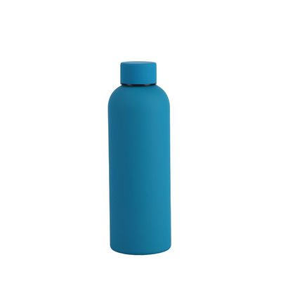 Diseño minimalista 750ml/1000ml Botella de agua deportiva de acero inoxidable de doble pared para acampar