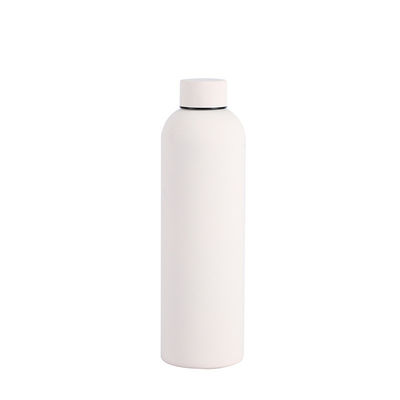 Diseño minimalista 750ml/1000ml Botella de agua deportiva de acero inoxidable de doble pared para acampar