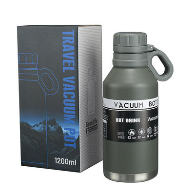 Venta 1200ml 1.2L Flasca de vacío de acero inoxidable Botella de agua aislada perfecta para todos