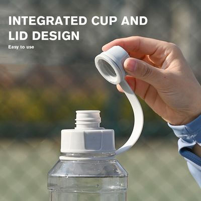 Unisex Aplicable 1000ml Botella de agua de plástico transparente libre de BPA adecuada para hervir agua