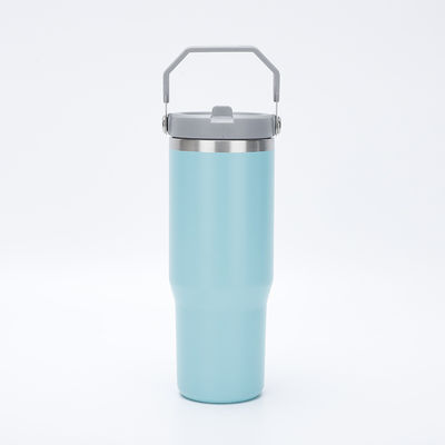 20 oz/30 oz Tumbler de acero inoxidable Taza de vacío aislada con prueba de fugas Flip y paja