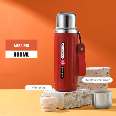 Taza de viaje portátil de acero inoxidable 316 con capacidad de 600 ml/800 ml y color personalizado
