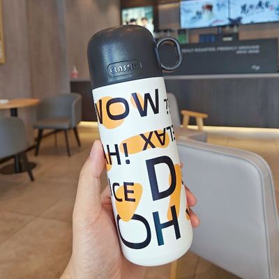 316 Acero inoxidable botella de agua para niños dulce copa de tumbler termoso portátil botella deportiva al aire libre con tapa