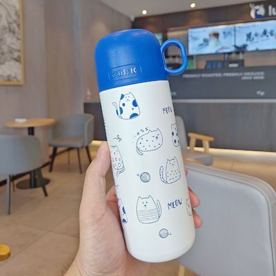 Flascos de vacío de color personalizados de acero inoxidable 500 ml Taza térmica aislada con tapa