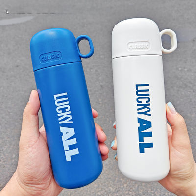 Flasco deportivo de 500 ml con tapa ideal para mantener la bebida caliente fría 12-24 horas de acero inoxidable