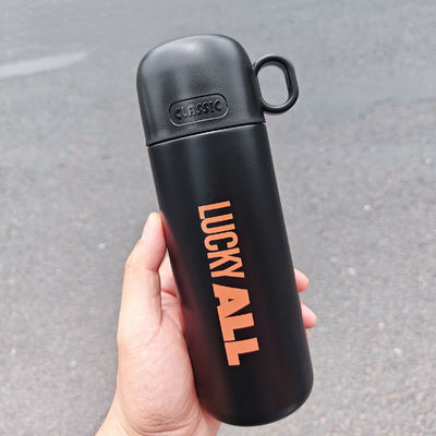 Flasco deportivo de 500 ml con tapa ideal para mantener la bebida caliente fría 12-24 horas de acero inoxidable