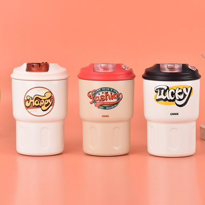 Acero inoxidable 304 aislado al vacío viajes térmicos tazas de café a prueba de fugas 350ml