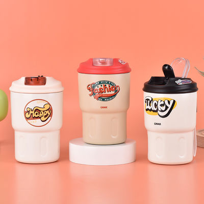 Acero inoxidable 304 aislado al vacío viajes térmicos tazas de café a prueba de fugas 350ml
