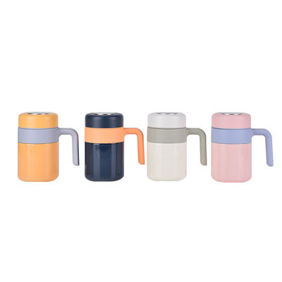500 ml de capacidad de acero inoxidable 316 tazas de mango tazas de té con filtro de té logotipo personalizado
